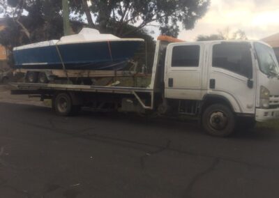 Northern Tow Trucks Towing a boat in Melbourne